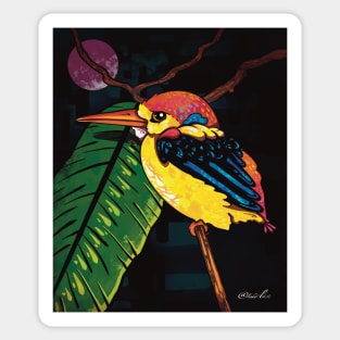 Oriental Kingfisher Sticker